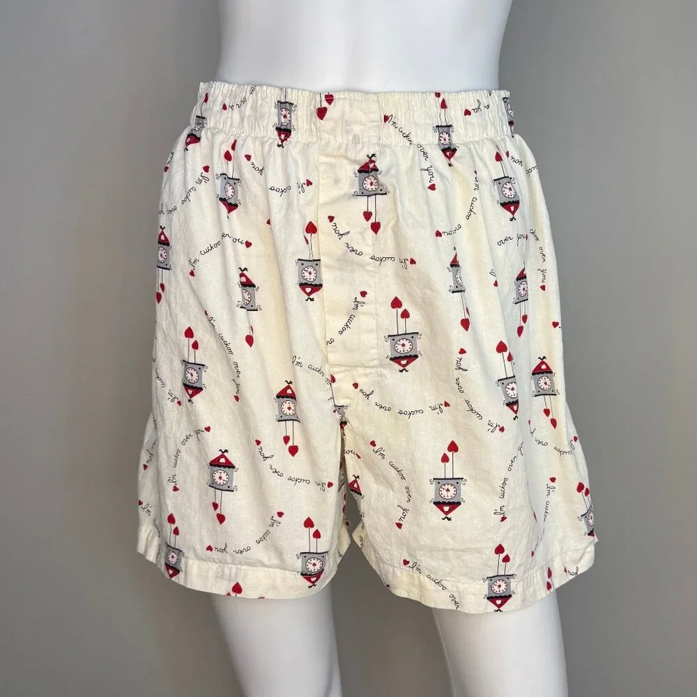 Vintage 1950s Valentine Boxer Shorts, Munsingwear Size 32, Underwear, Pajama